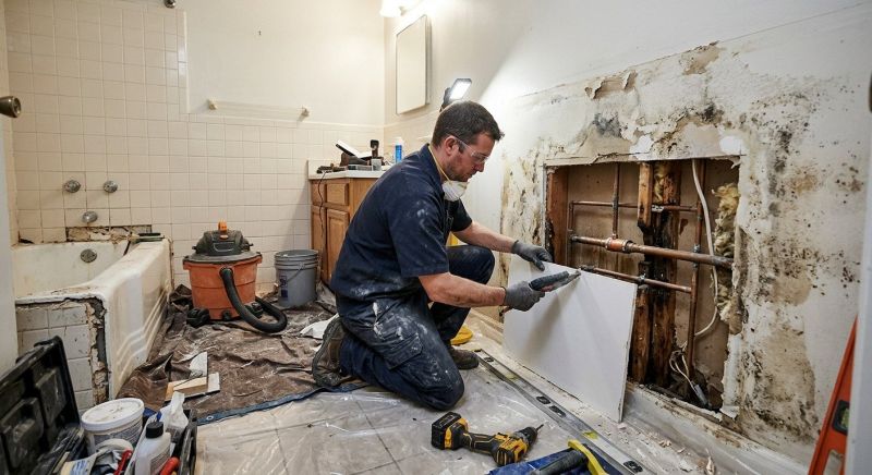 Bathroom Floor Replacement in Alpharetta, GA